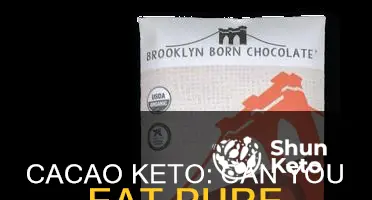 can you eat 100 cacao keto