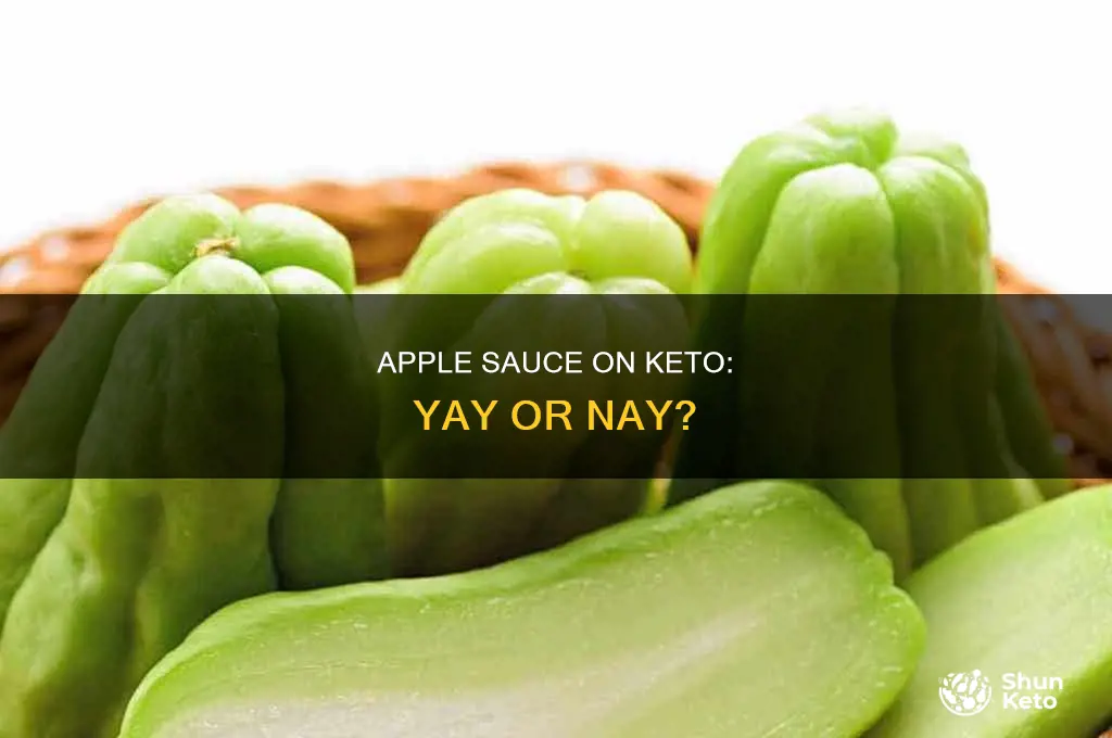 can you eat apple sauce on keto