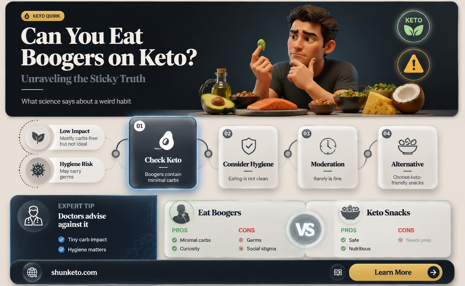 are boogers keto