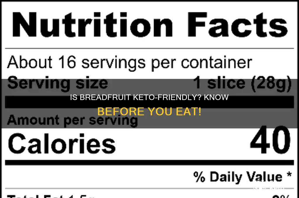 can you eat breadfruit on a keto diet