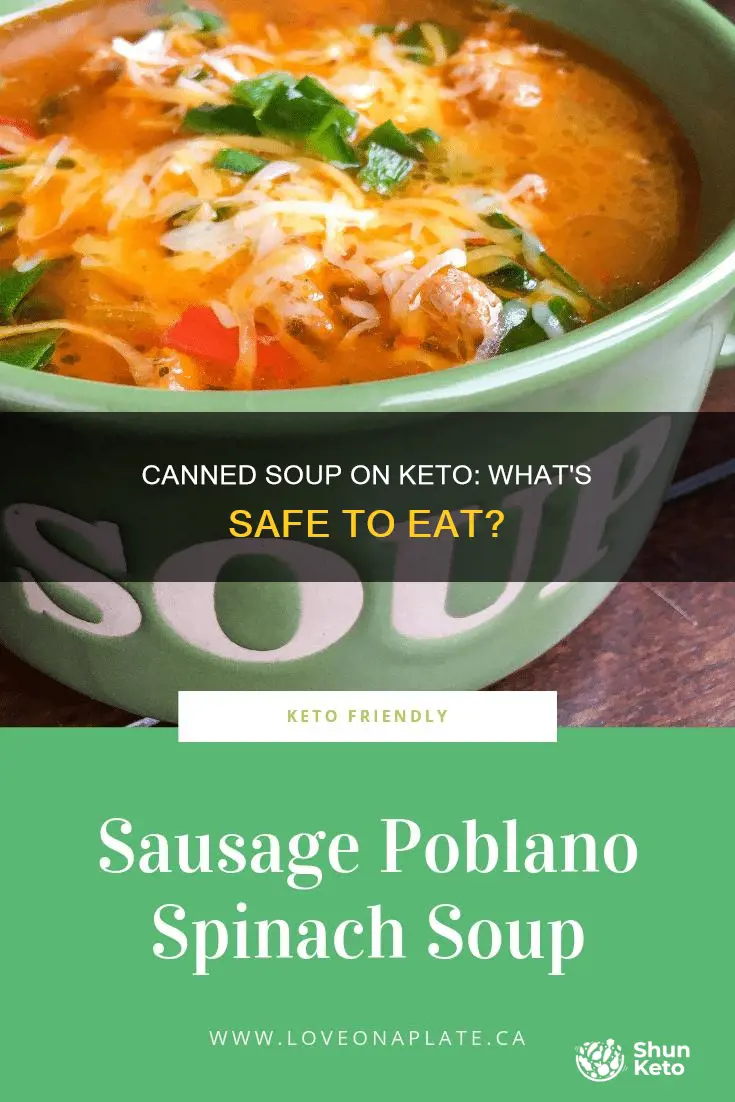 can you eat canned soup on keto diet