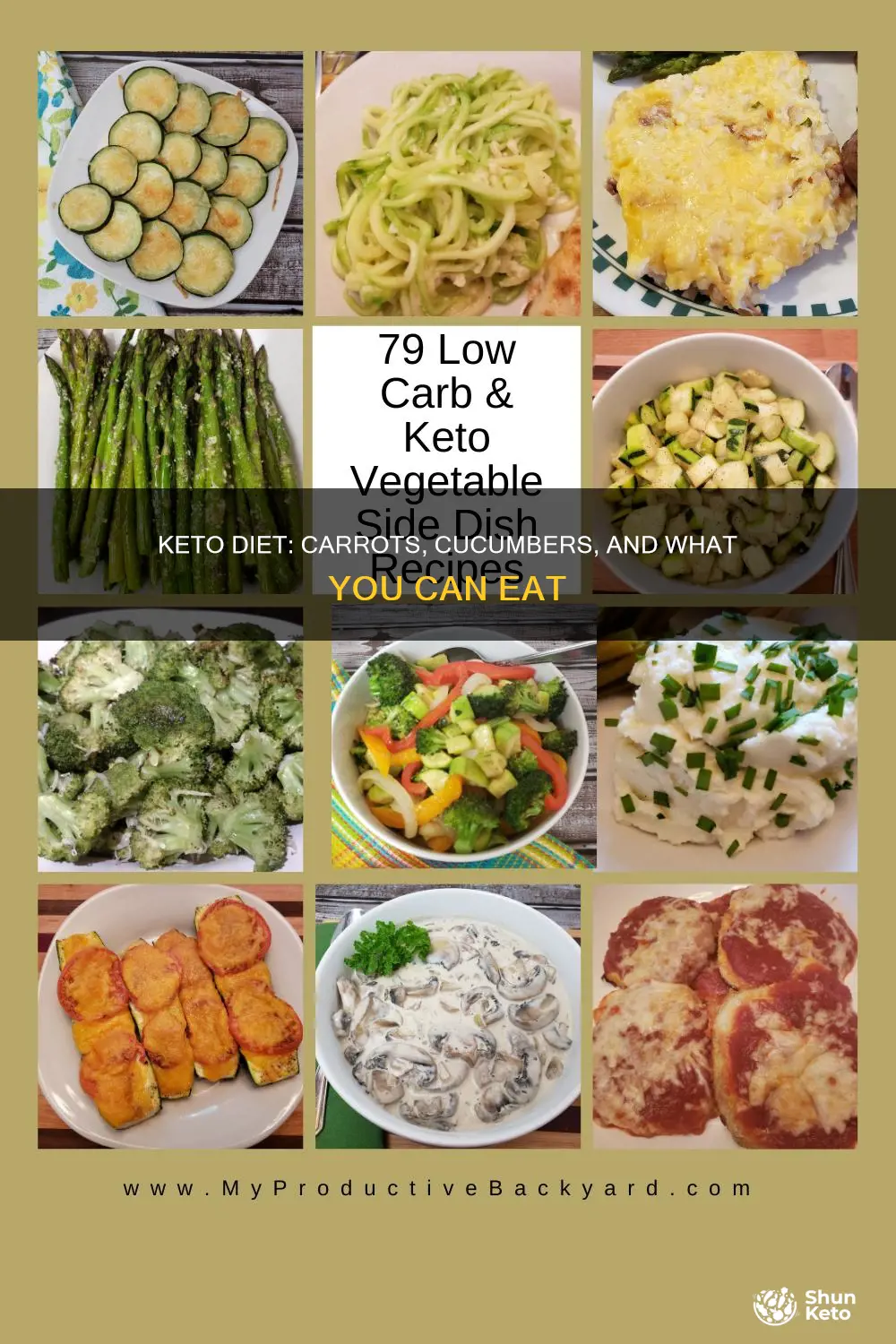 can you eat carrots and cucumbers on keto diet
