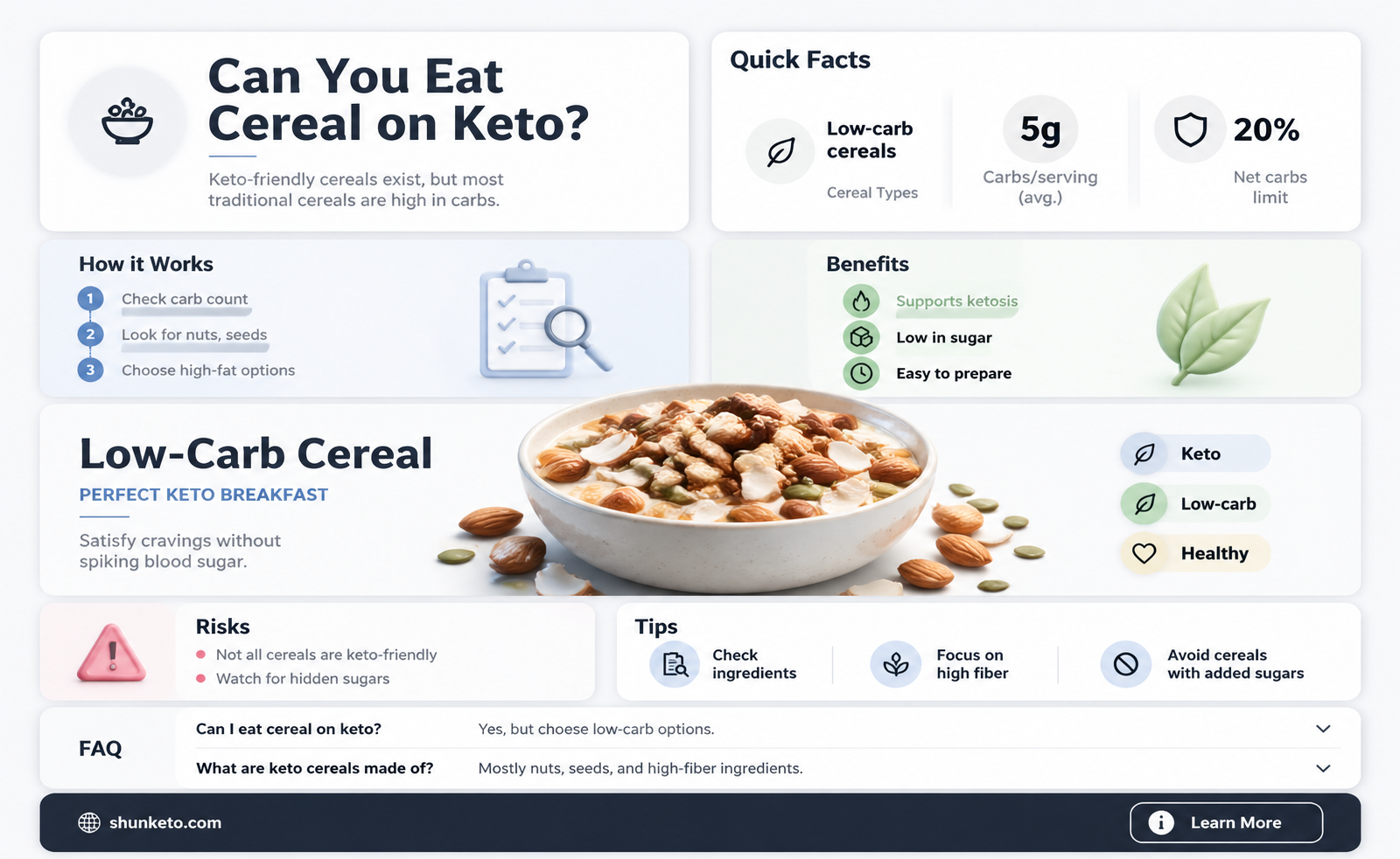 are any cereals keto