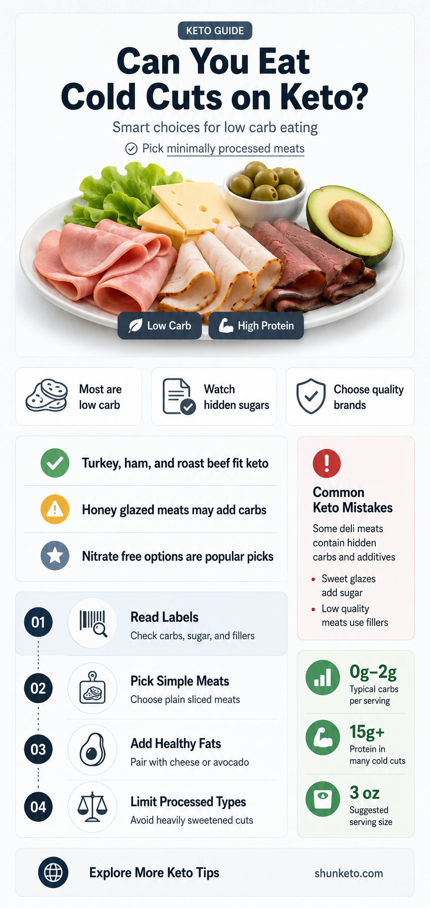 are cold cuts ok on keto diet