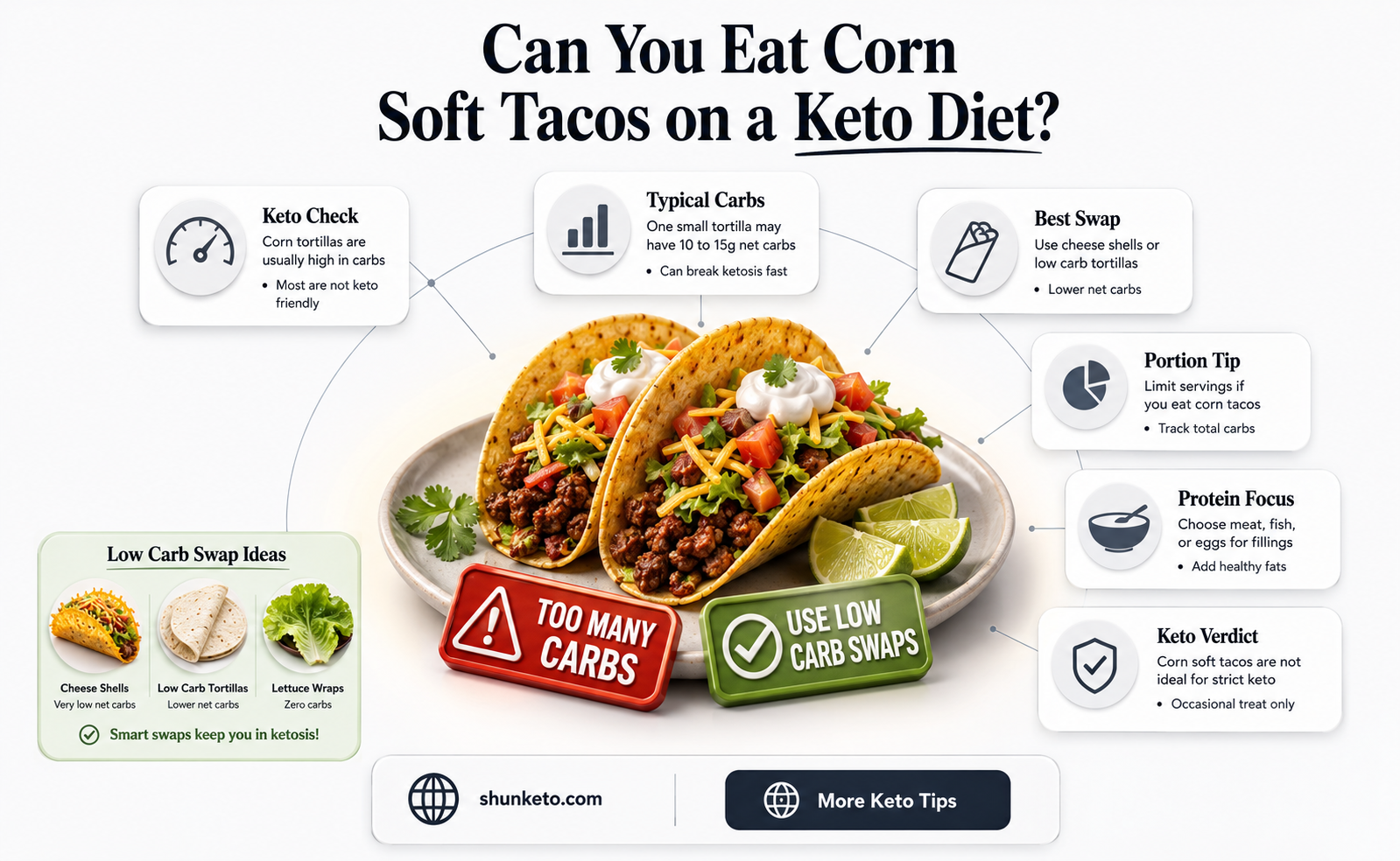 are corn soft tacos keto