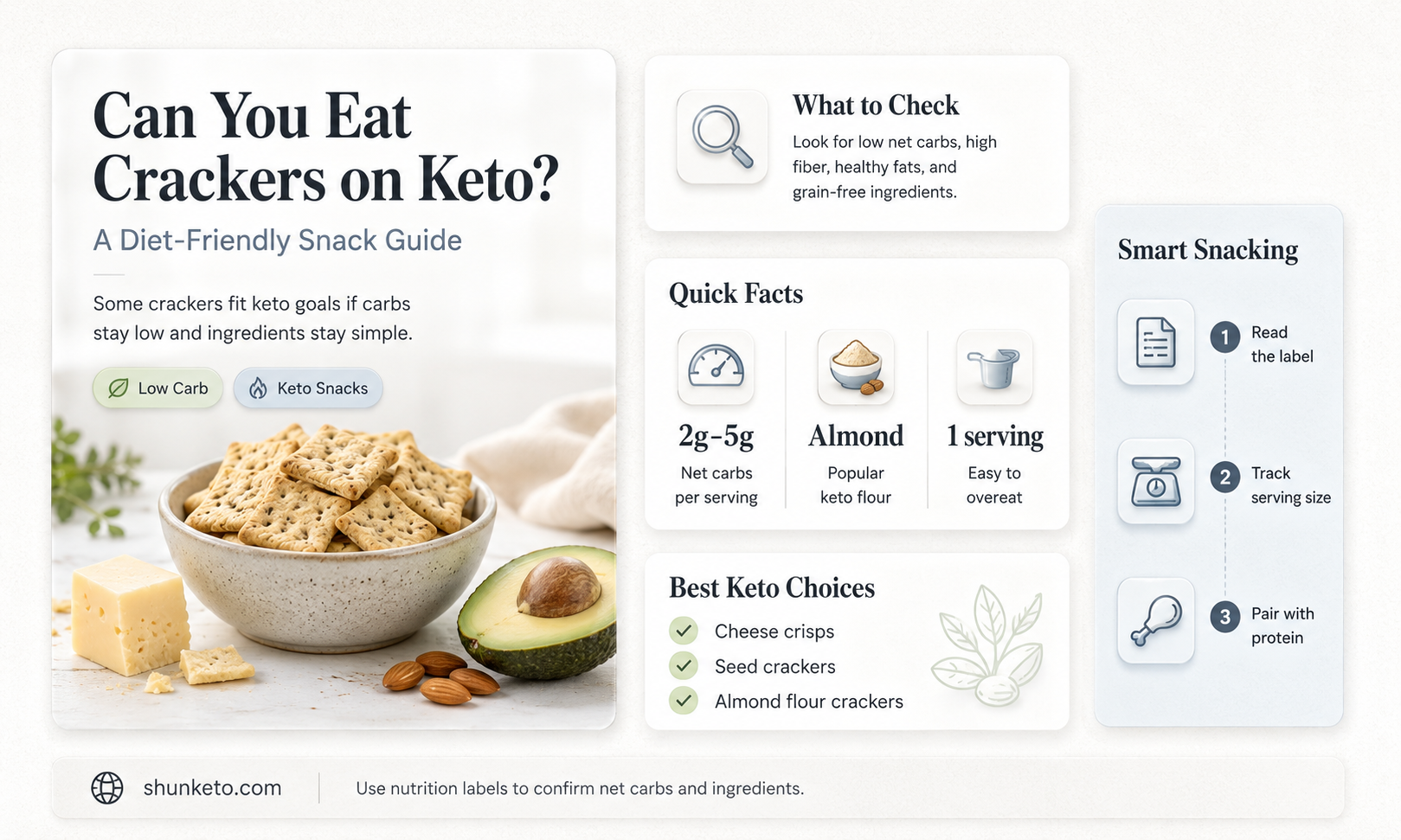 are crackers allowed on the keto diet