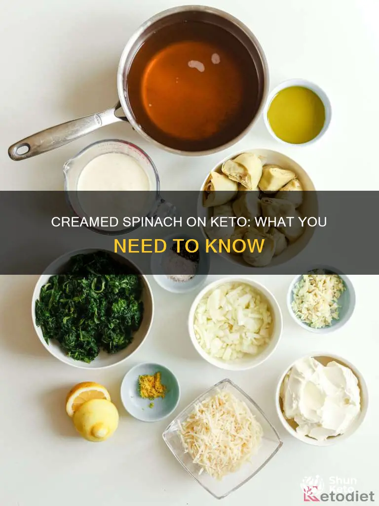 can you eat creamed spinach on keto