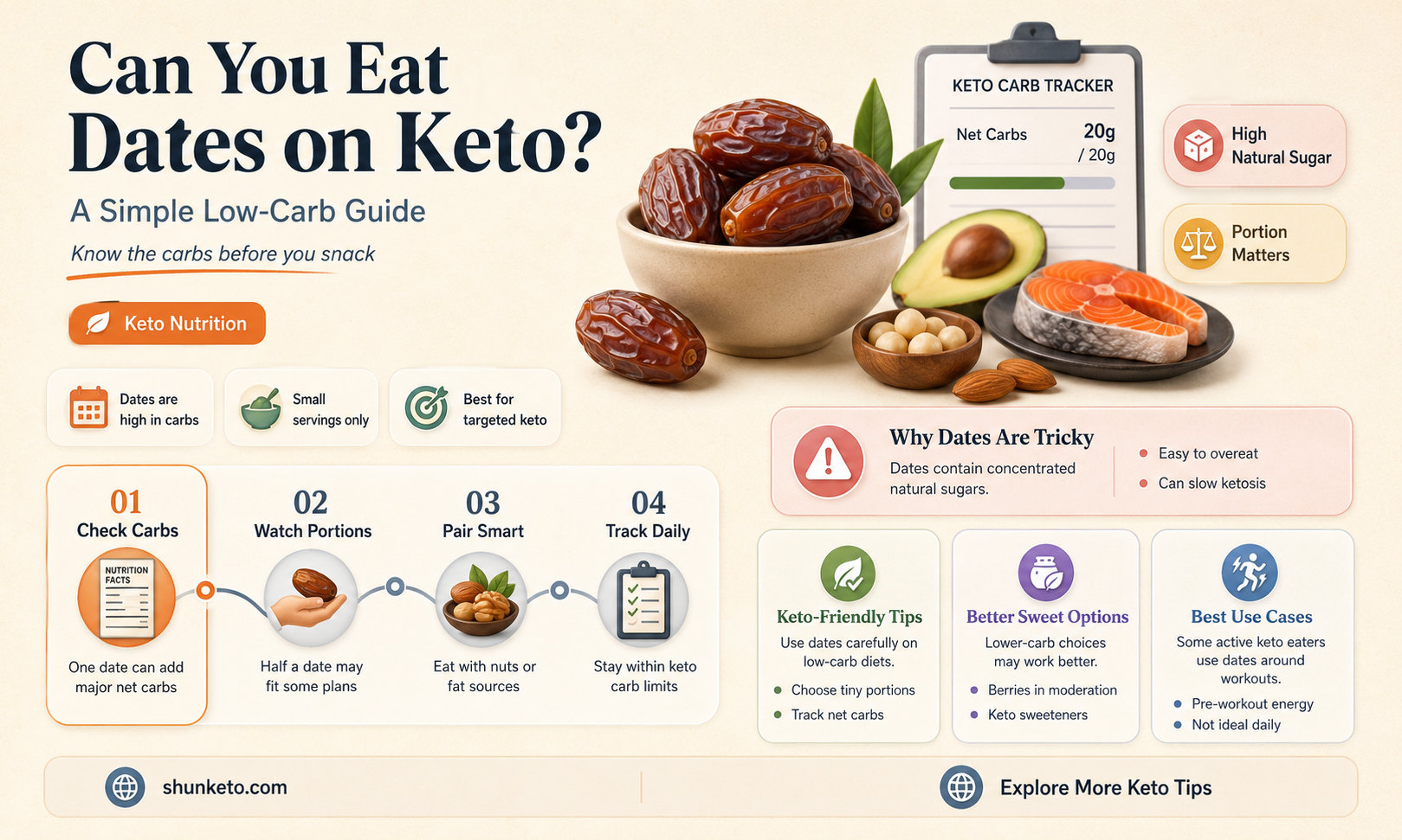 are dates allowed in keto diet