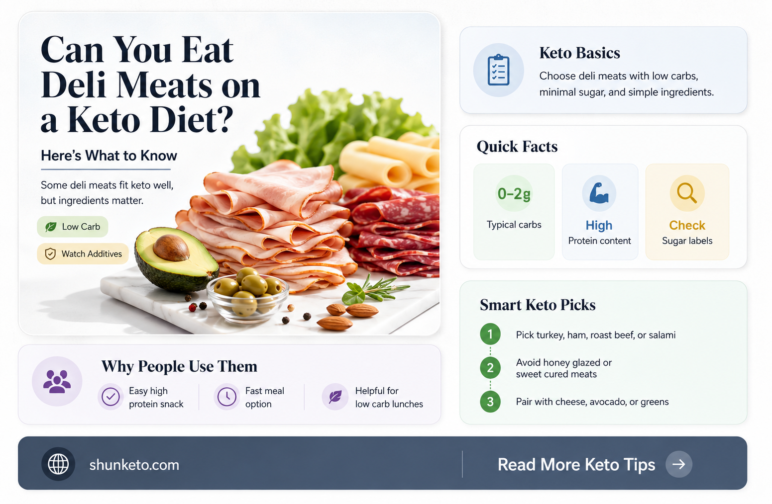 are deli meats ok with keto diet