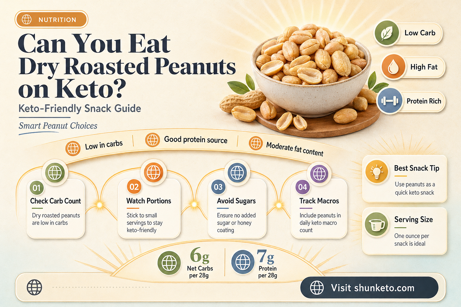 are dry roasted peanuts allowed on keto diet