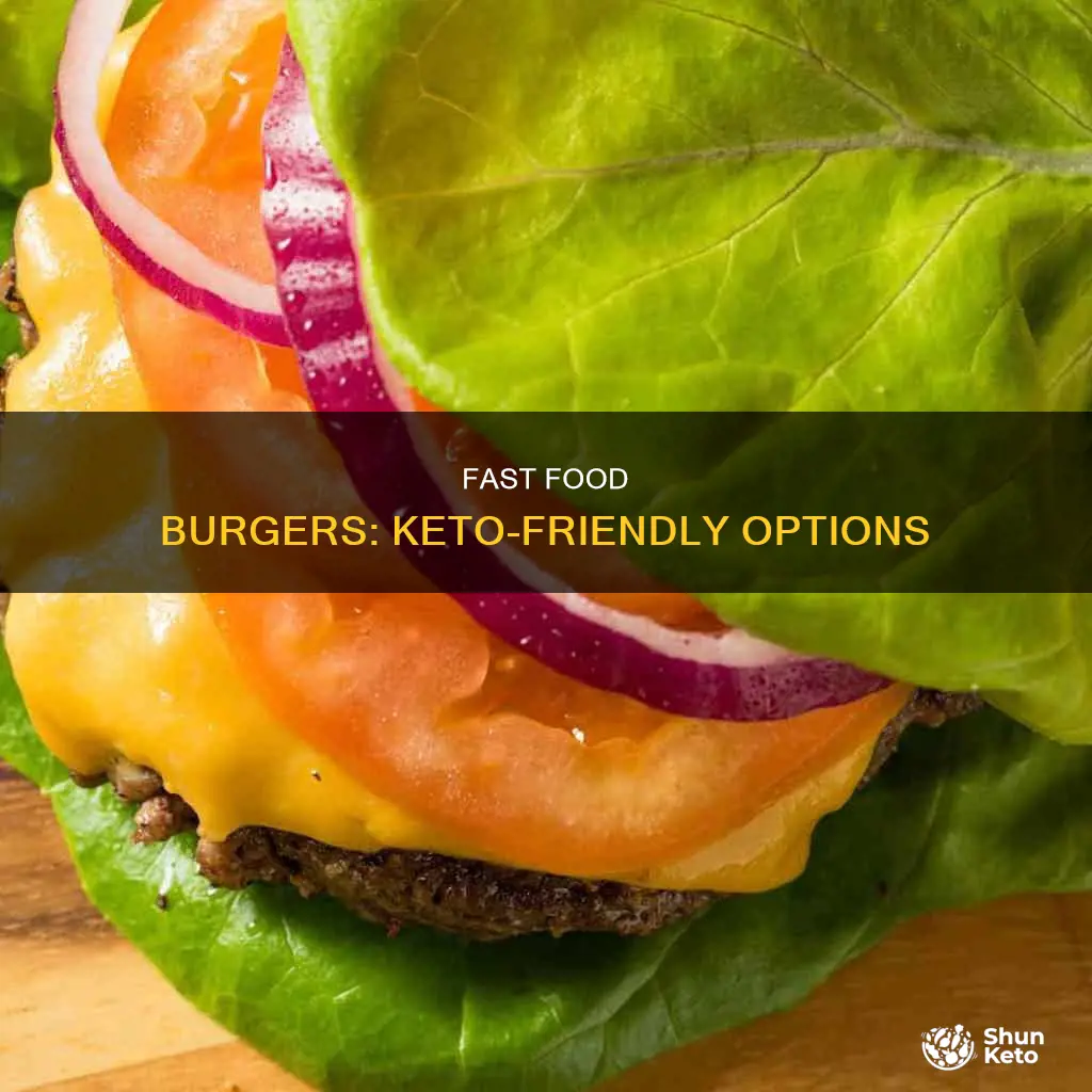 can you eat fast food burgers on keto