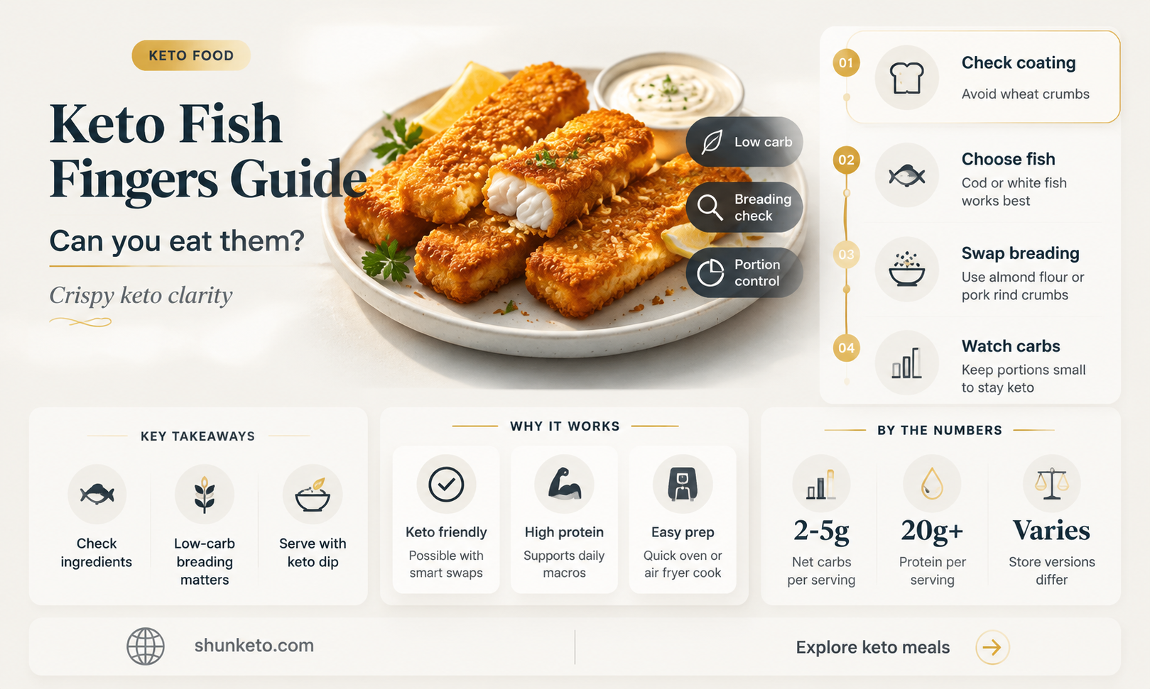 are fish fingers ok on a keto diet