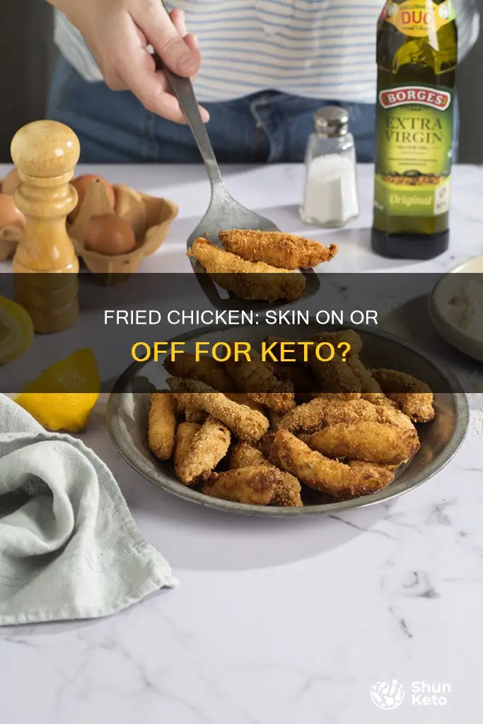 can you eat fried chicken without the skin on keto