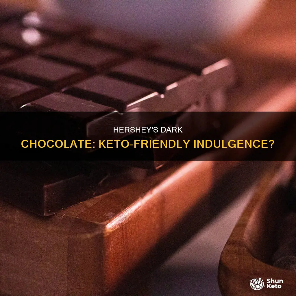 can you eat hershey dark chocolate on keto diet