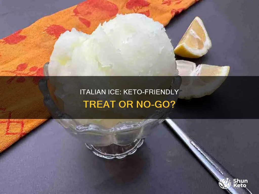 can you eat italian ice on keto