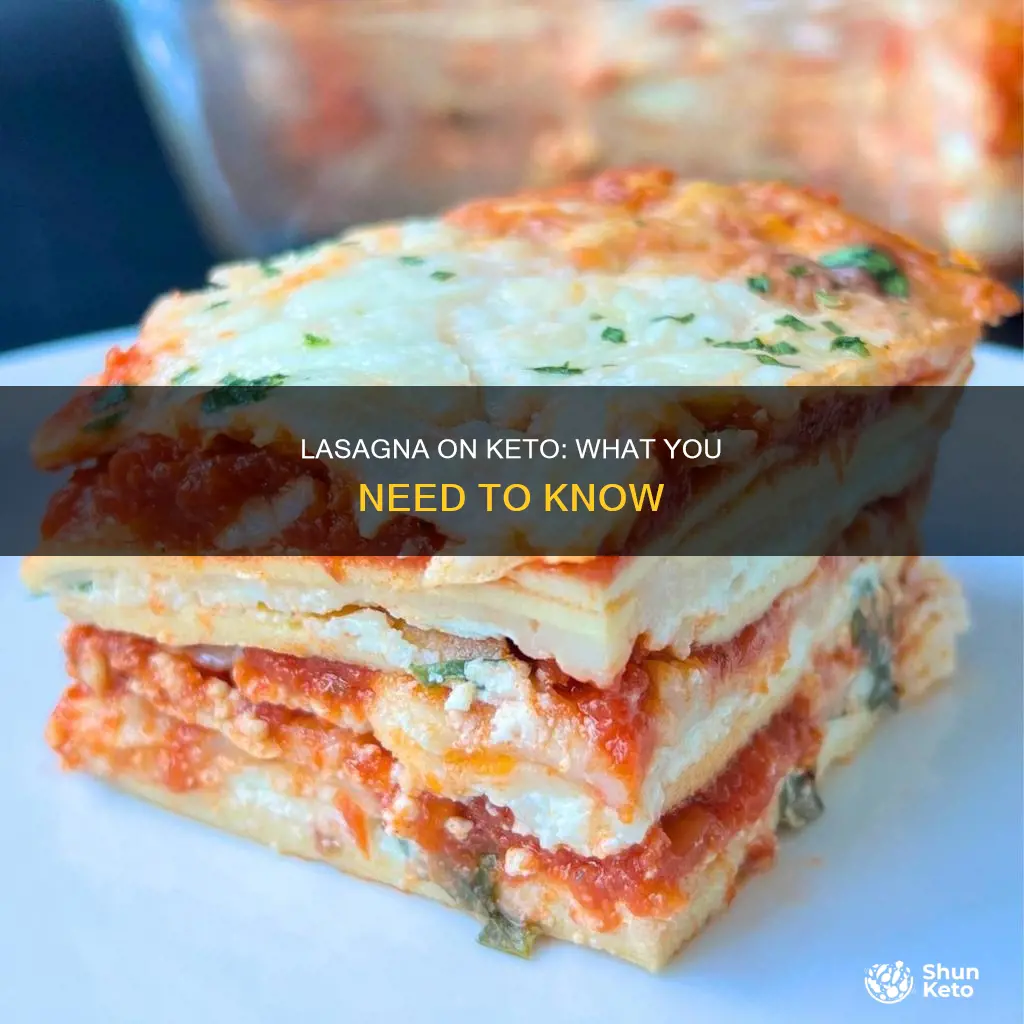 can you eat lasagna on a keto diet