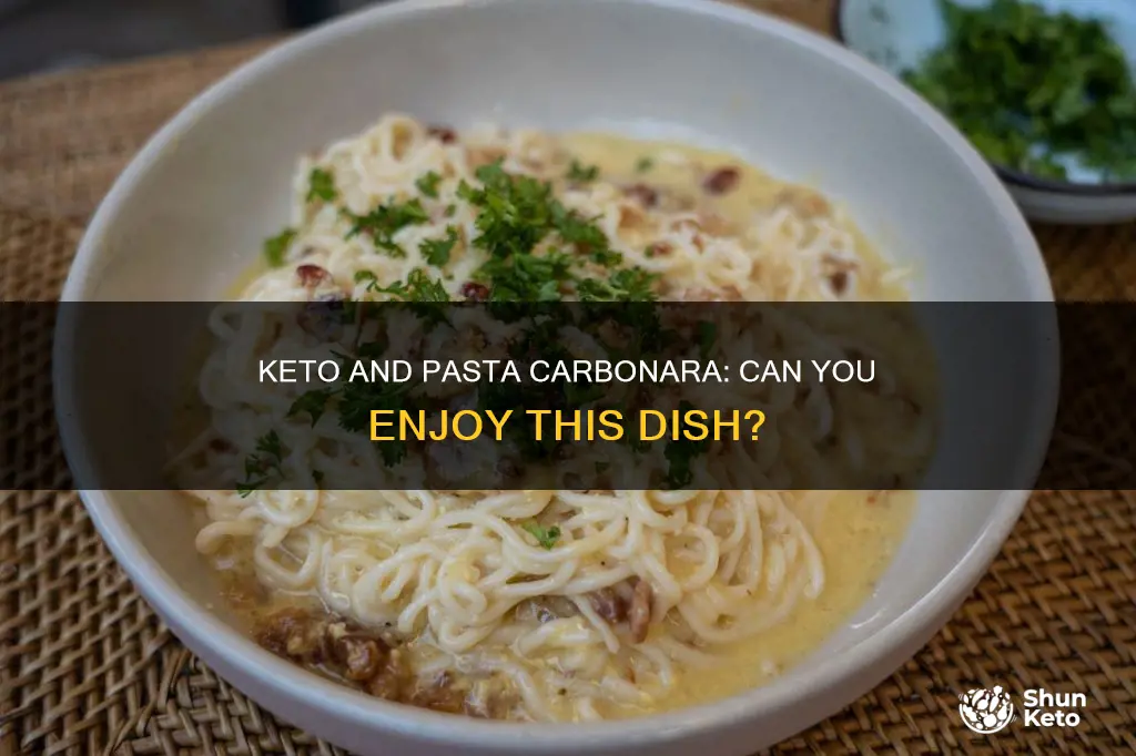 can you eat pasta carbonara on a keto diet