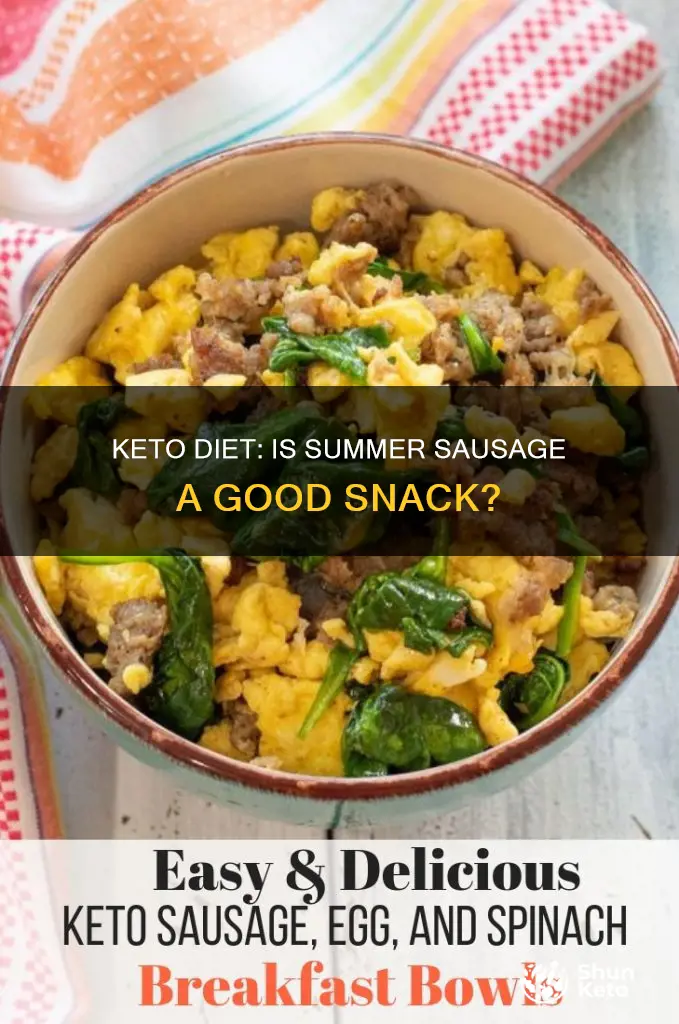 can you eat processed summer sausage on a keto diet