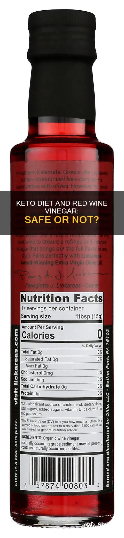 can you eat red wine vinegar on a keto diet