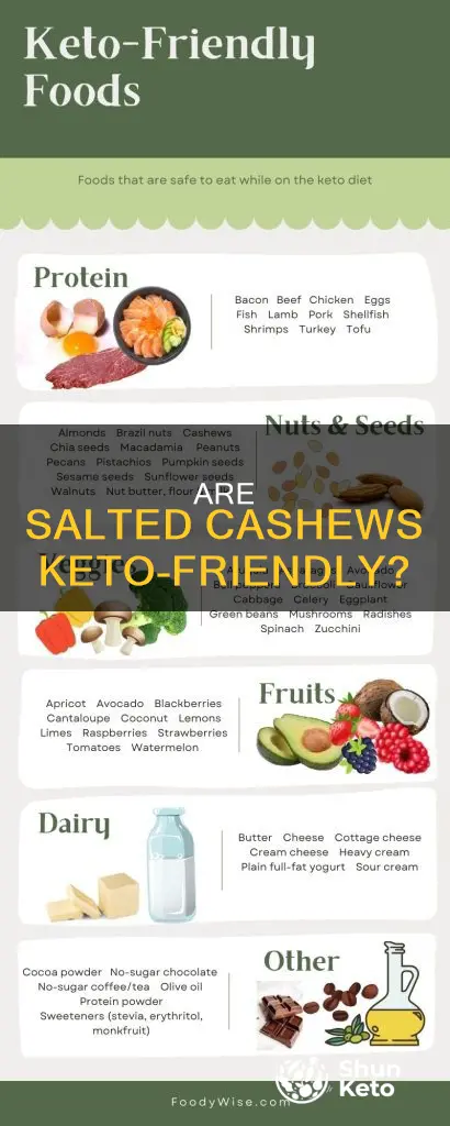 can you eat salted cashews on a keto diet