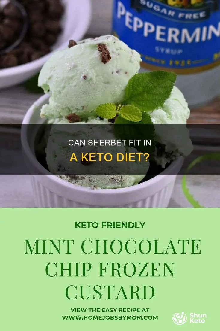 can you eat sherbet ice cream on keto