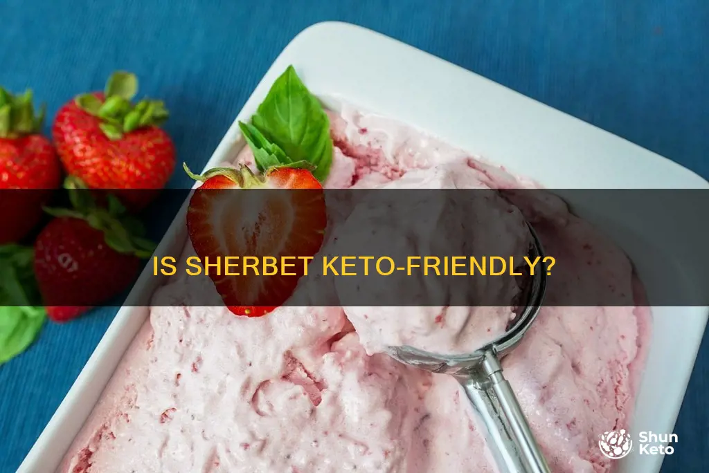 can you eat sherbet on a keto diet