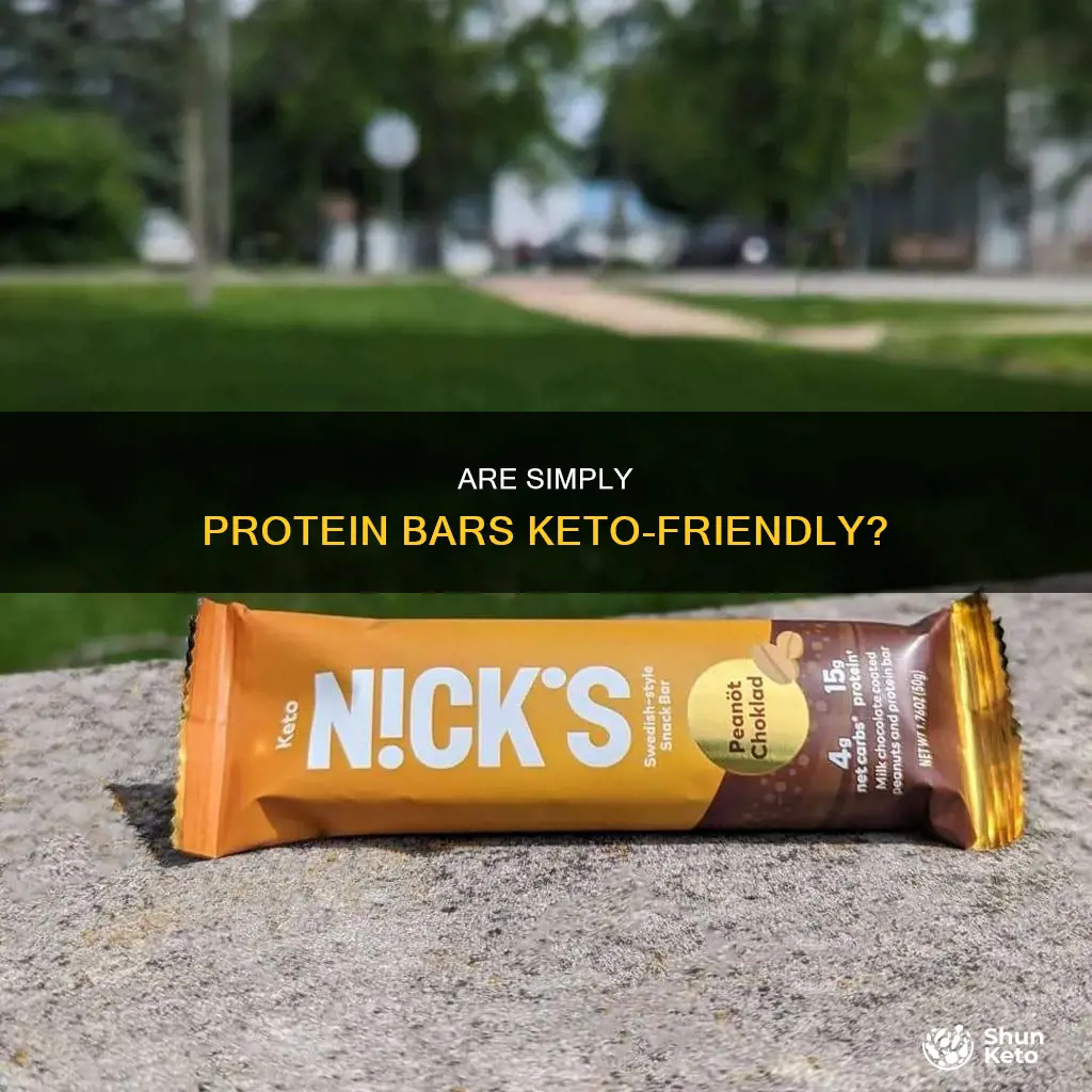 can you eat simply prtein bars on keto diet