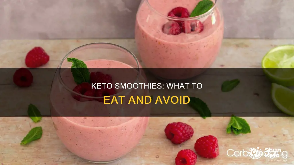 can you eat smoothies on keto