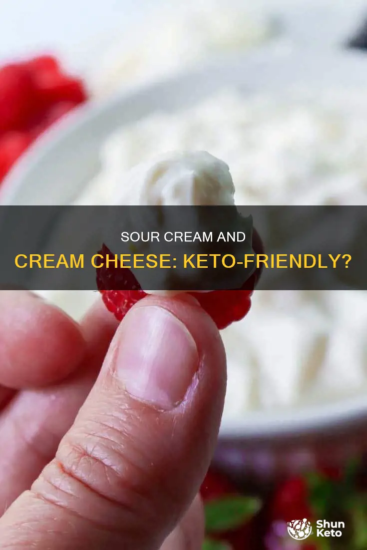 can you eat sour cream cream cheese on keto