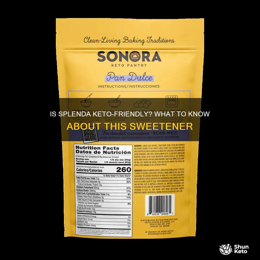 can you eat splenda on a keto diet