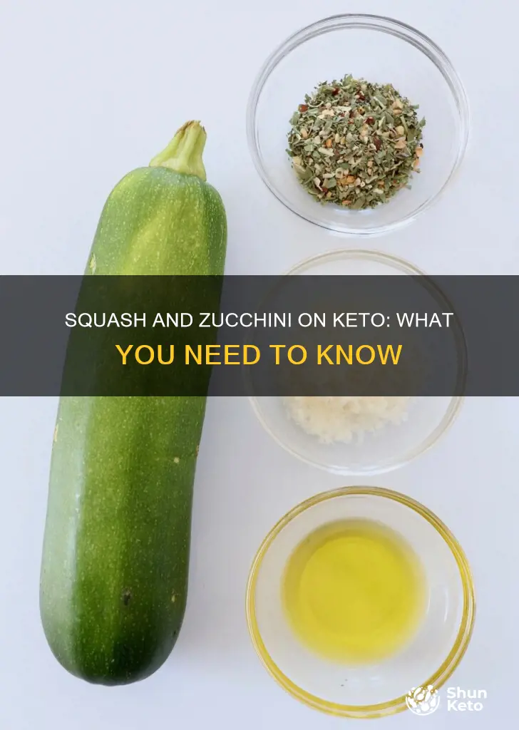 can you eat squash and zucchini on the keto diet