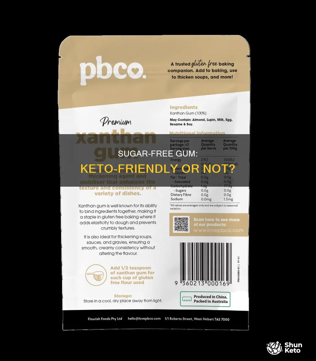 can you eat sugar free gum on keto