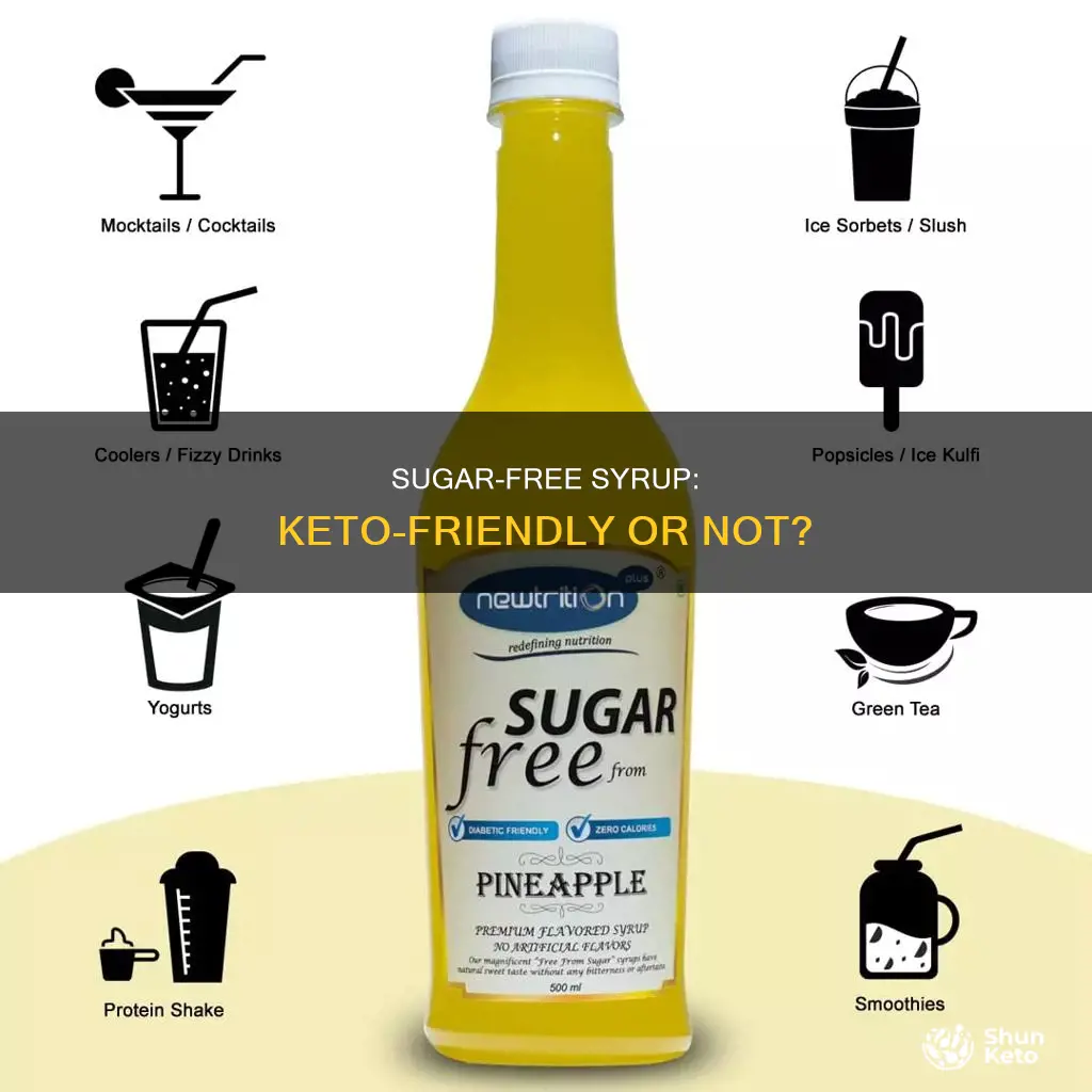 can you eat sugar free syrup on keto