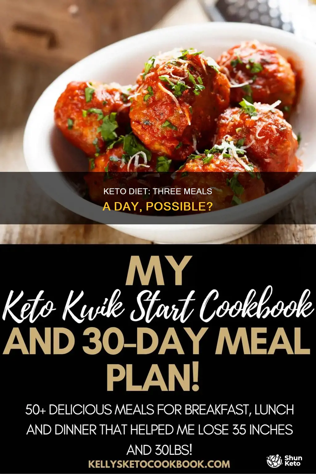 can you eat three meals a day on keto