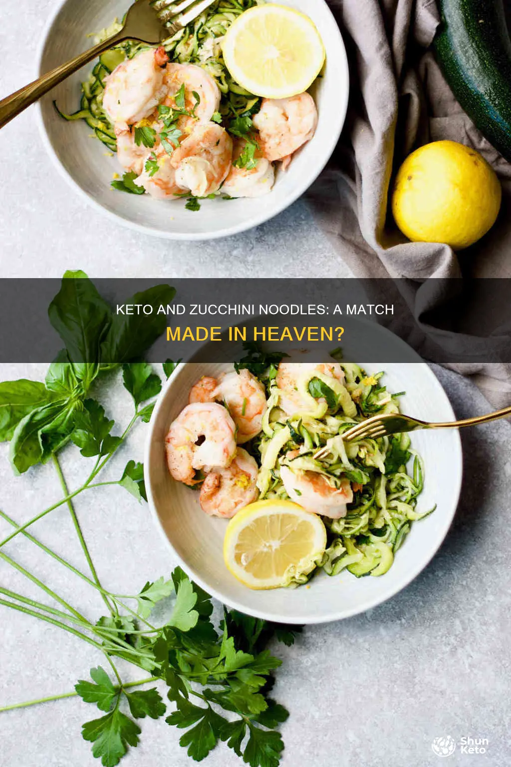 can you eat zucchini noodles on keto