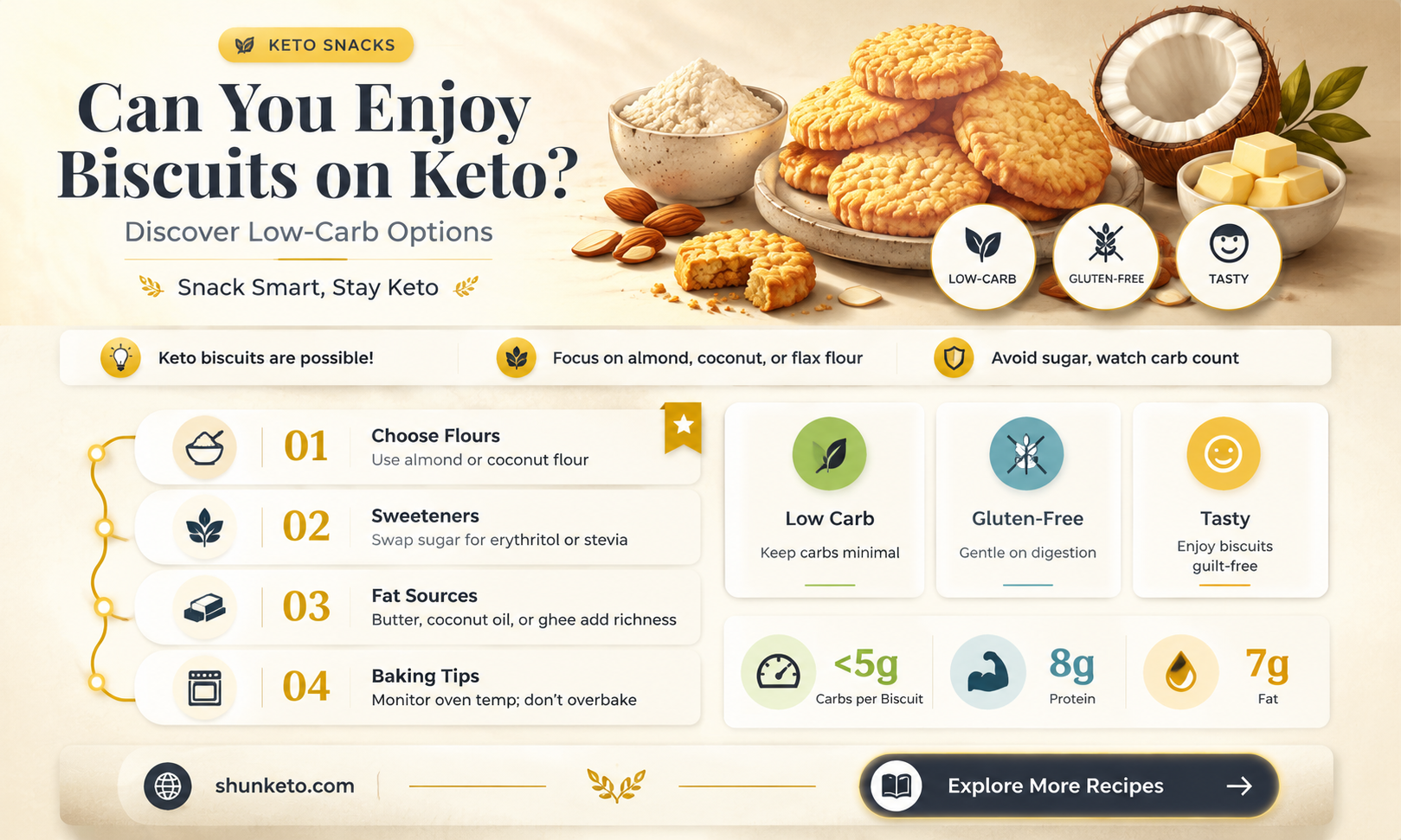 are biscuits keto