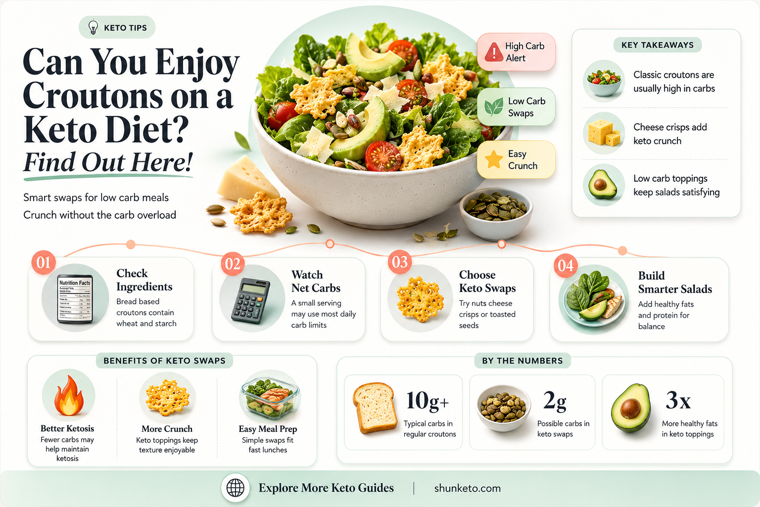 are croutons ok on a keto diet