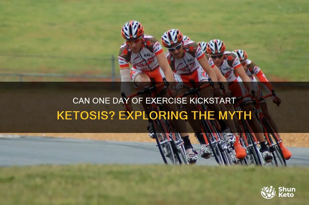 can you exercise your way into keto in one day