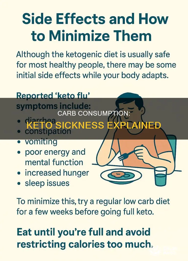 can you feel sick if you eat carbs on keto