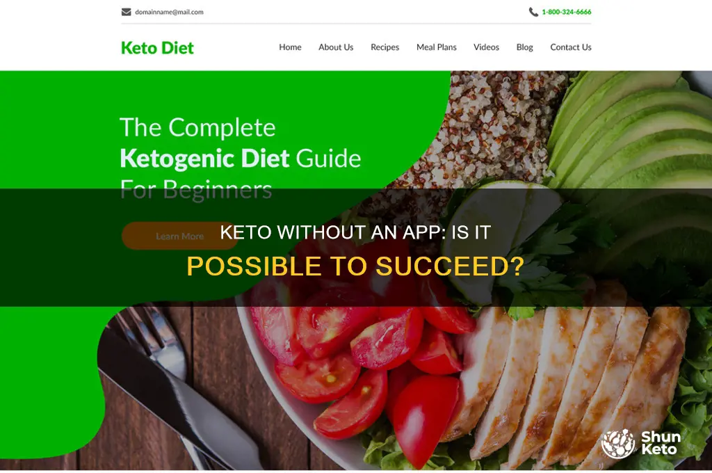 can you follow the keto diet without an app