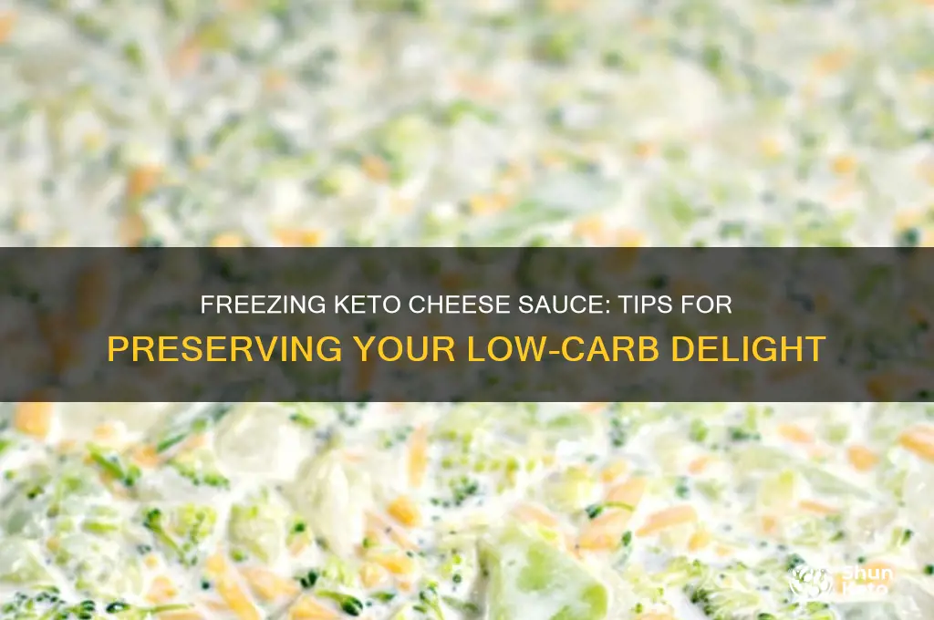 can you freeze keto cheese sauce