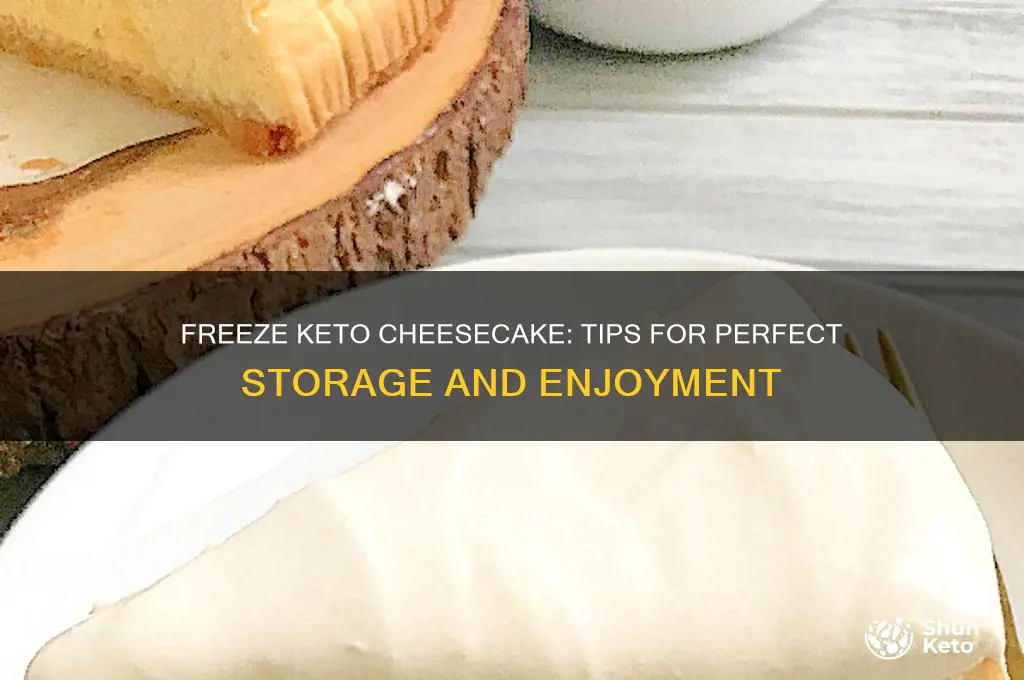 can you freeze keto cheesecake