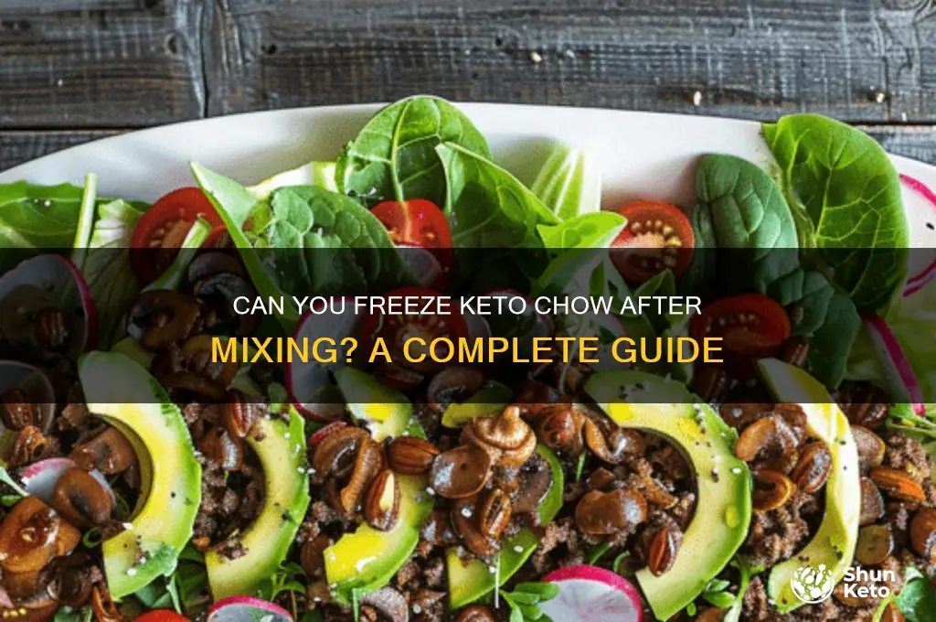 can you freeze keto chow once it