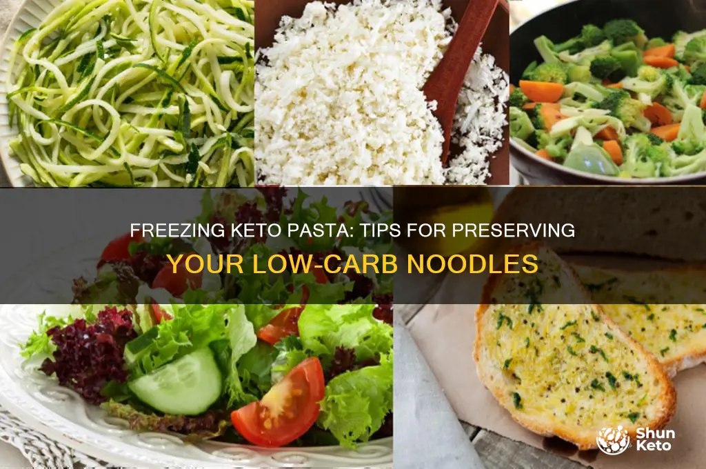 can you freeze keto pasta