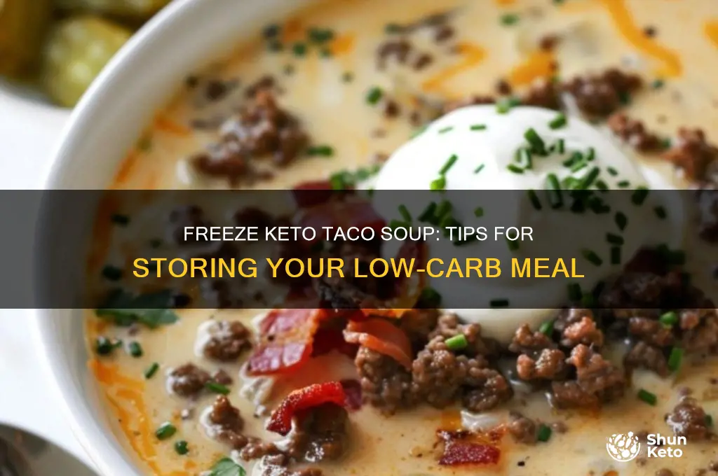 can you freeze keto taco soup