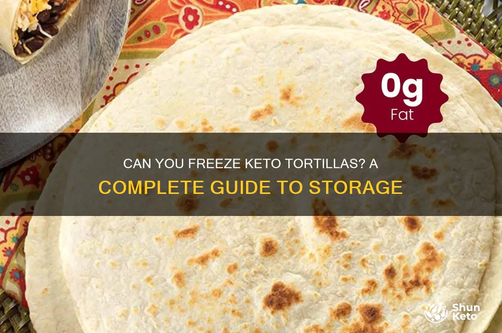 can you freeze keto tortillas