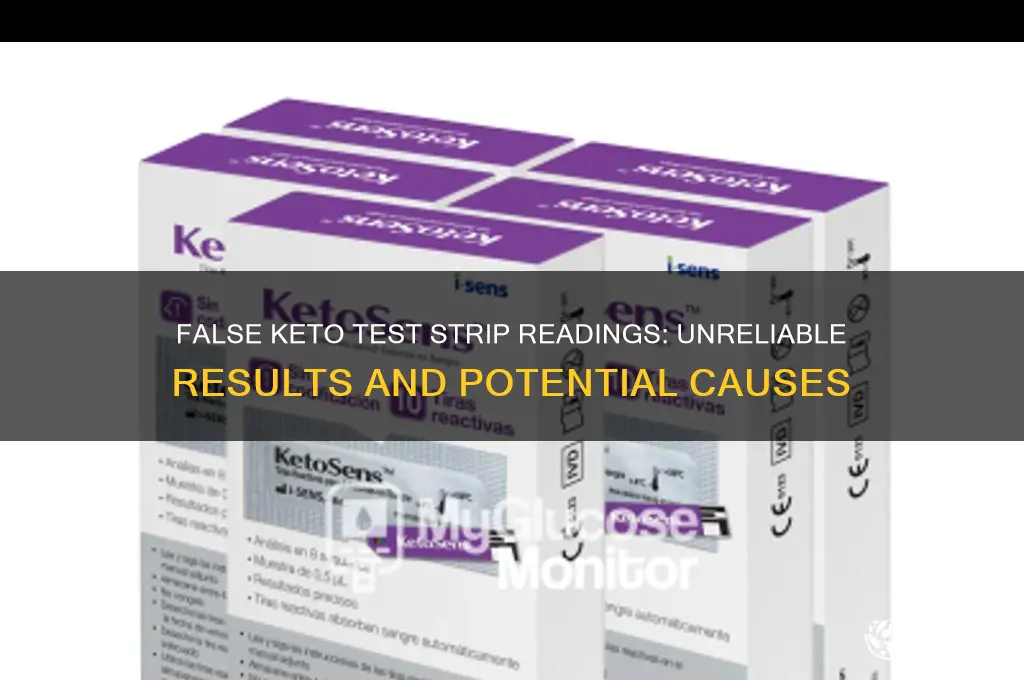 can you get a false reading on keto test strips