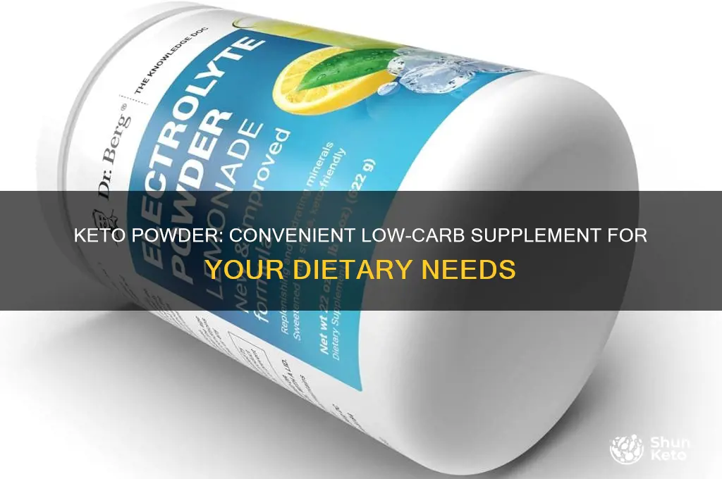 can you get keto in powder form