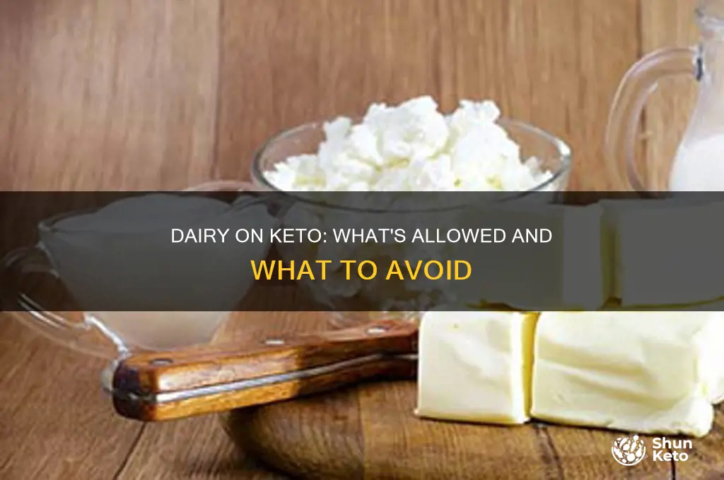 can you hae dairy in the keto diet