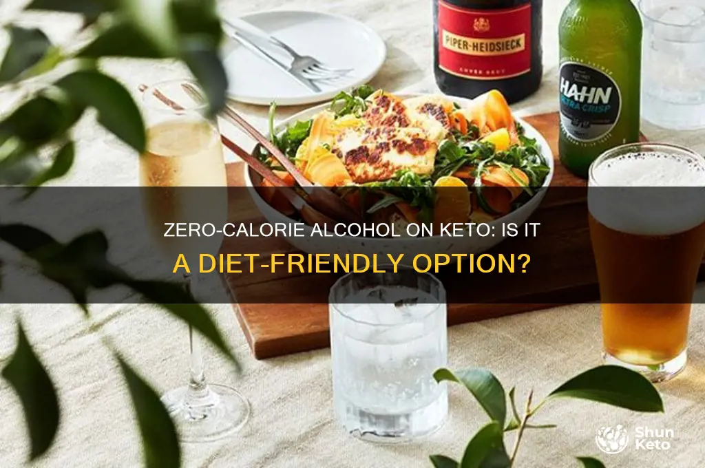 can you have 0 calorie alchol on keto